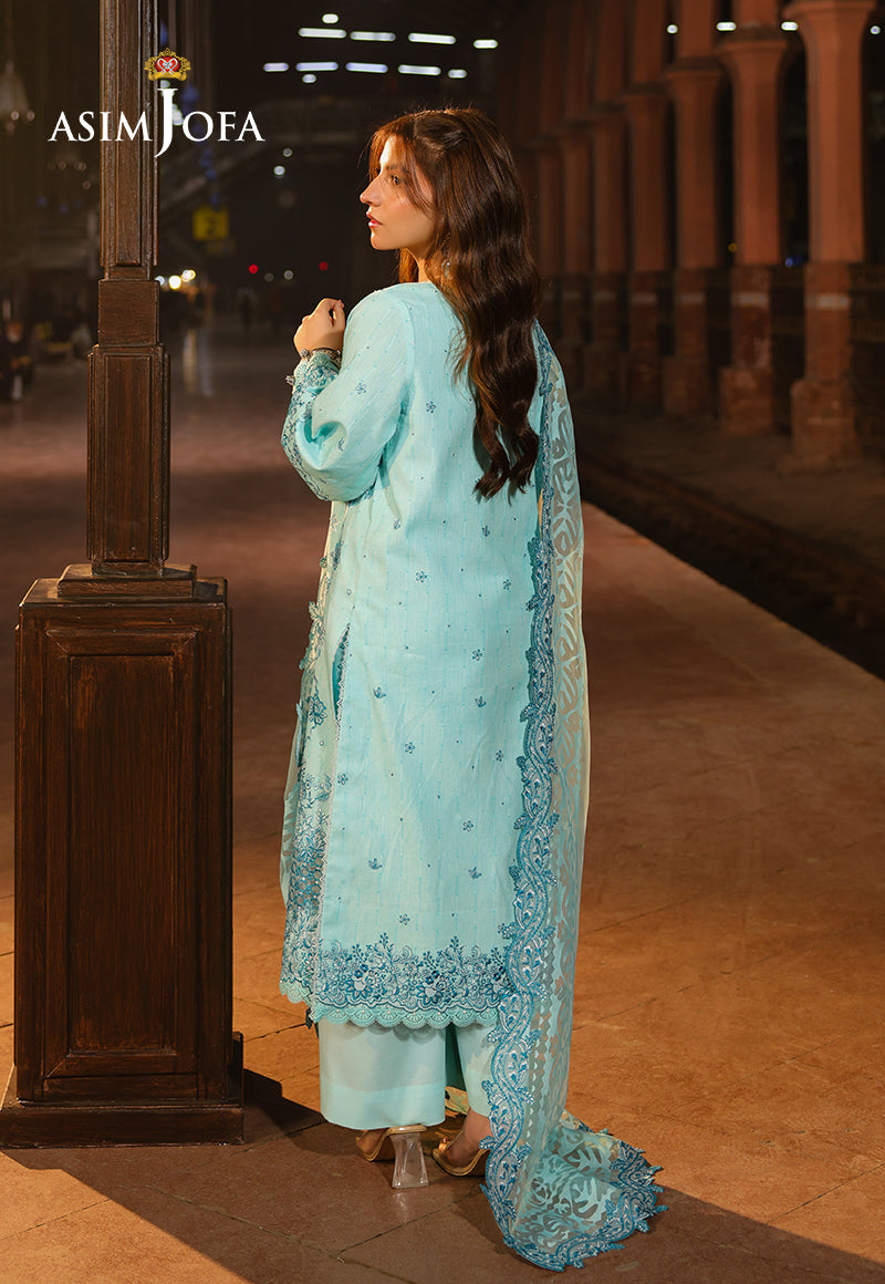 AJUBFD-31 EMBROIDERED JACQUARD Stitched  2 PCS