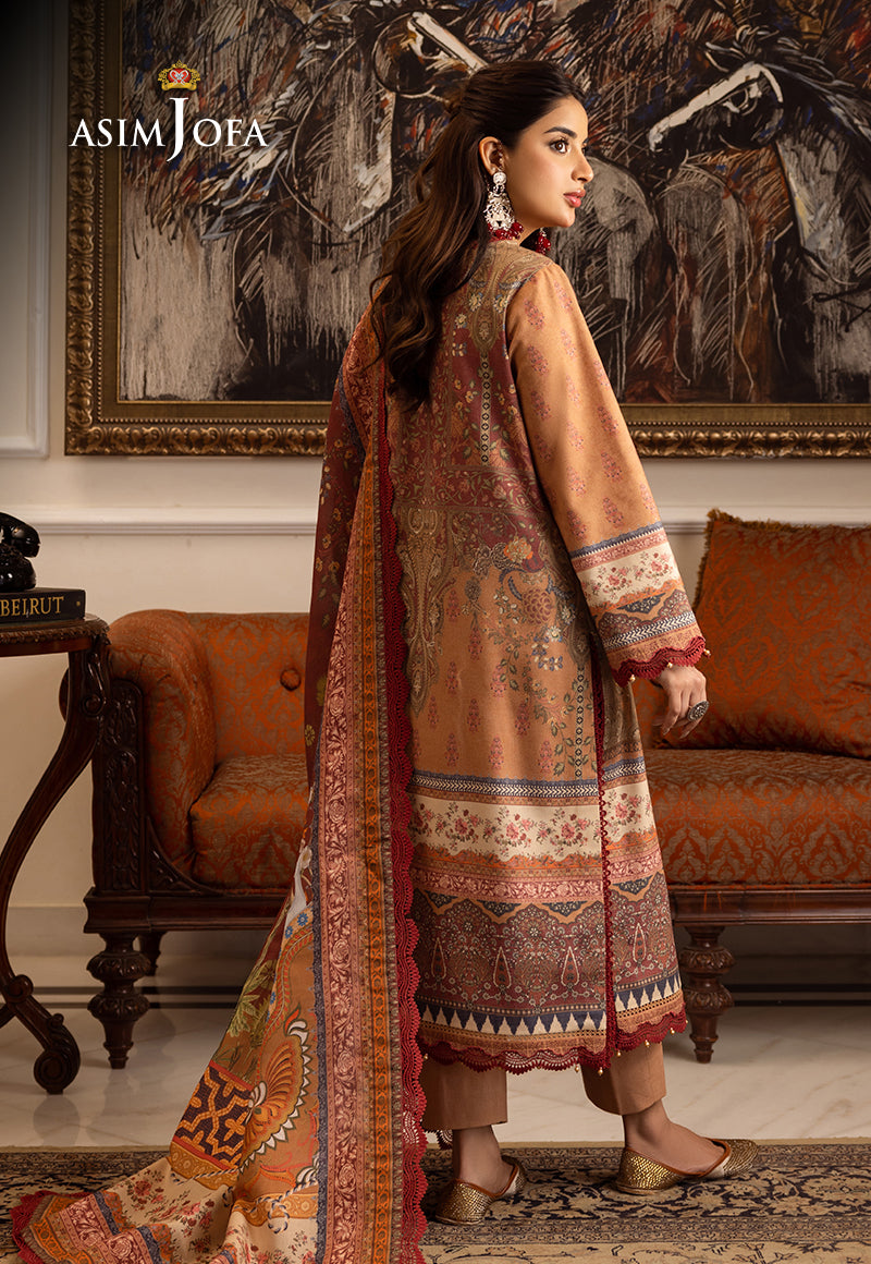 AJIW-10 EMBROIDERED KARANDI 3 PCS