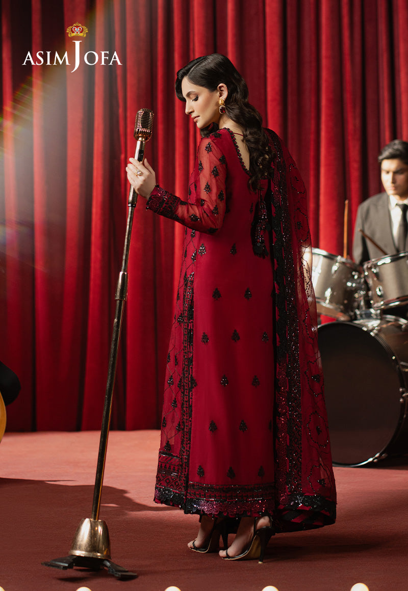 AJPFD-07 EMBROIDERED CHIFFON Stitched 3 PCS