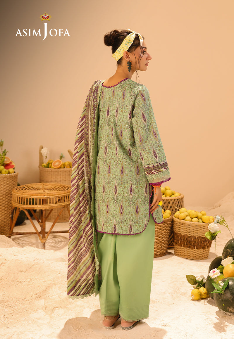 AJUBUD-31 Printed Lawn Stitched 2 PCS