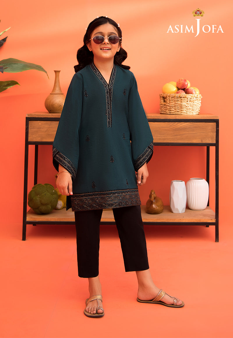 AJKCD-05 EMBROIDERED CAMBRIC STITCHED 2 PCS