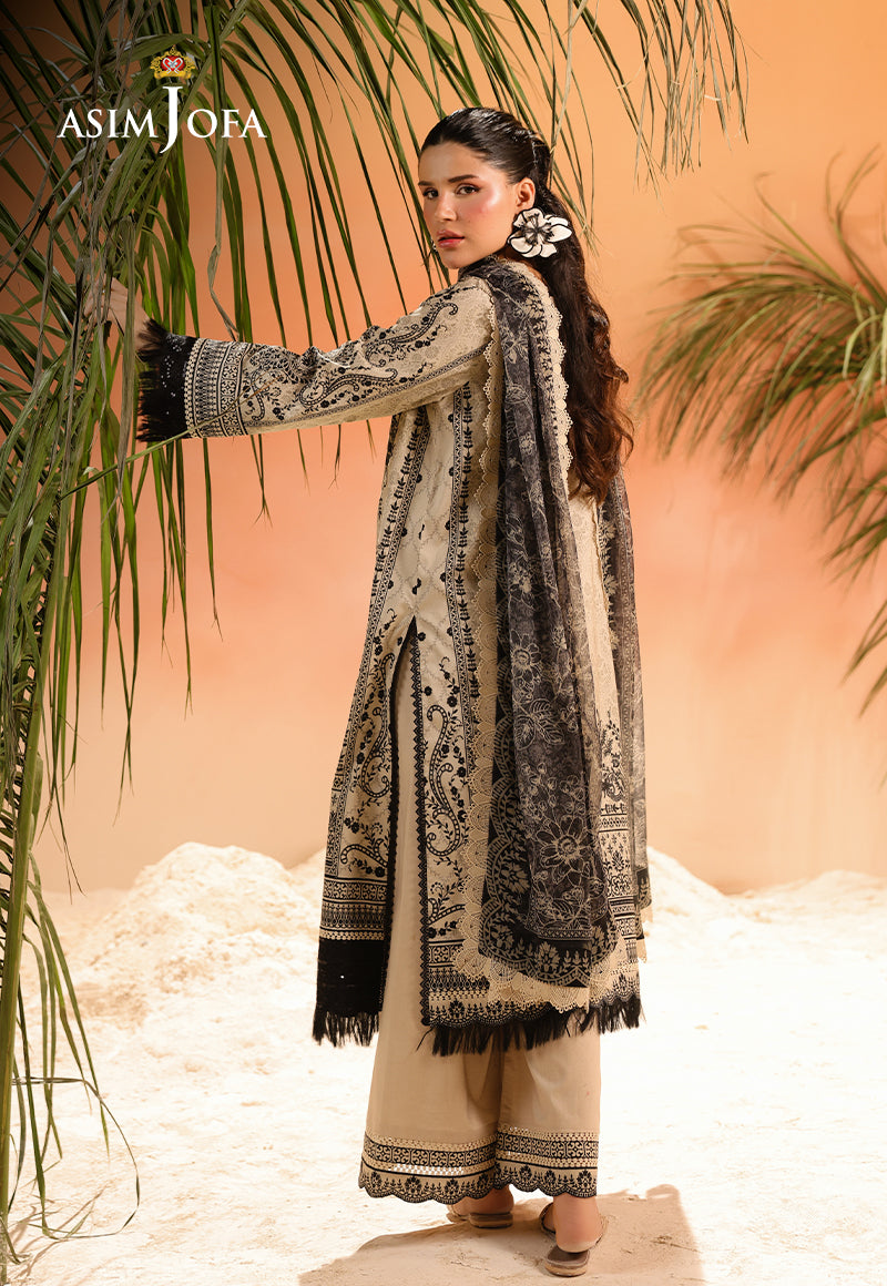 AJUBUD-18 Printed Embroidered Lawn Stitched 3 PCS