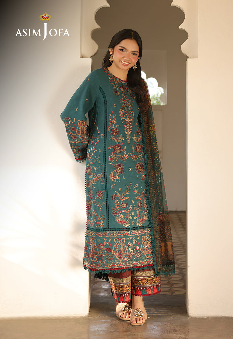 AJUBUD-03 Embroidered Jacquard Stitched 3 PCS