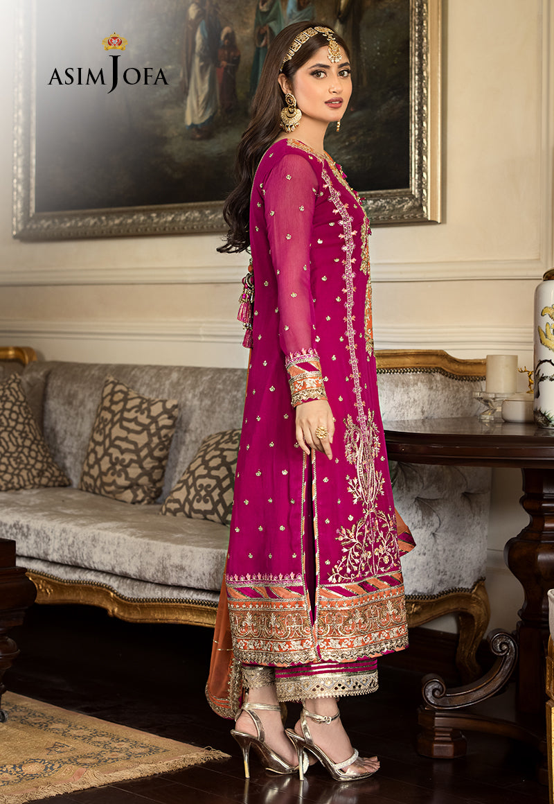 Asim Jofa | Lumiere Formals | AJLFC-09 EMBROIDERED SOFT NET ORGANZA