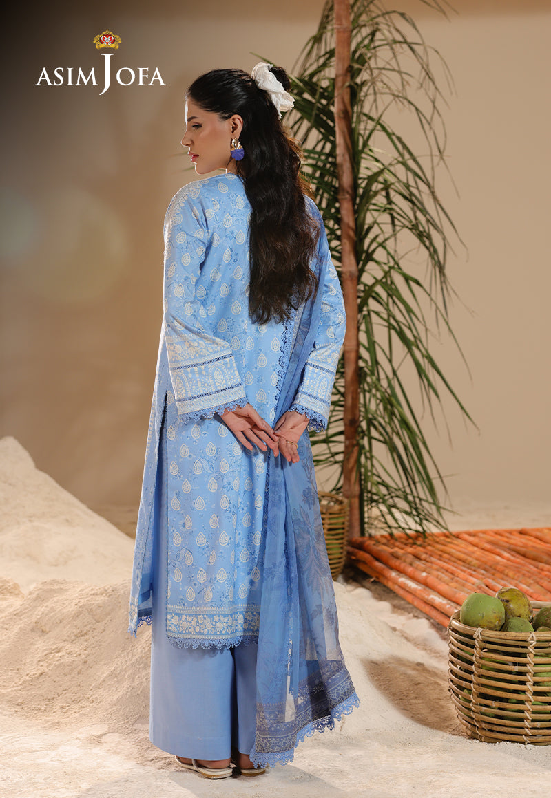 AJUBUD-19 Printed Embroidered Lawn Stitched 2 PCS