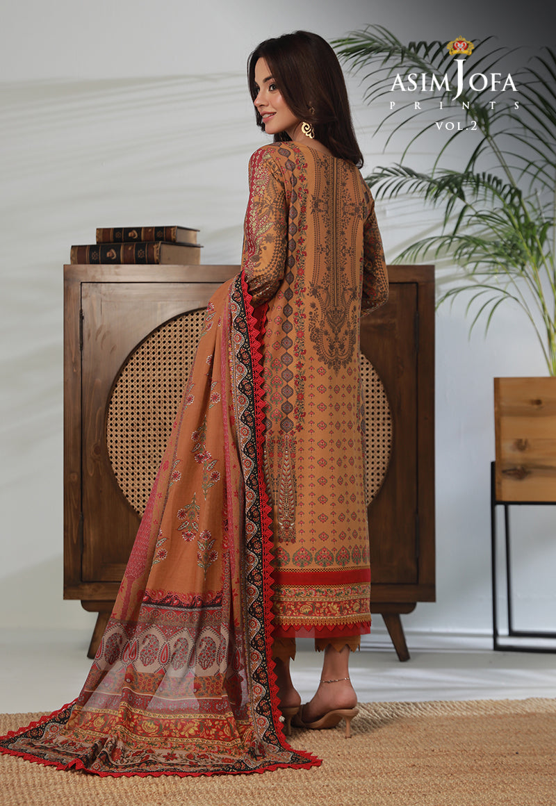 AJBPD-34 PRINTED STITCHED 3 PCS