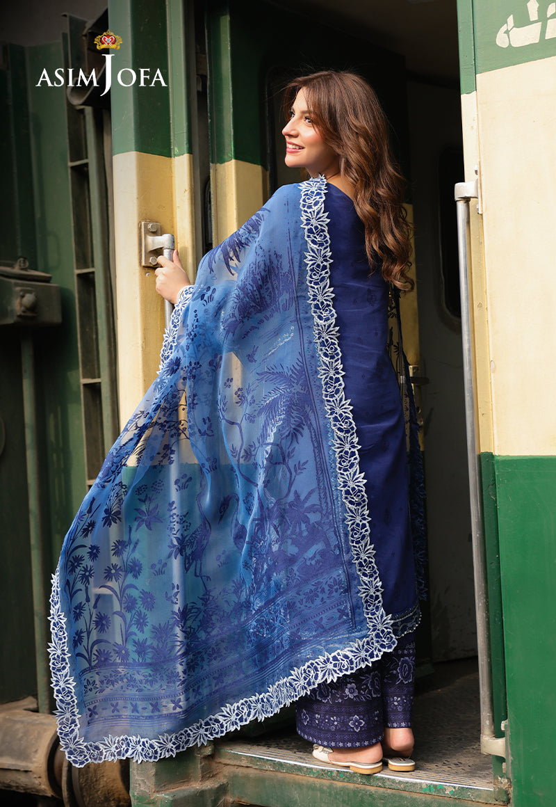 AJUBUD-02 Embroidered Jacquard Stitched 3 PCS