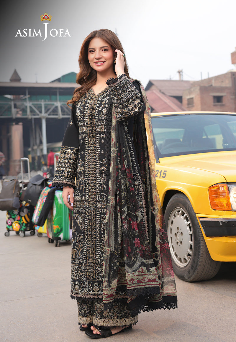 AJUBUD-01 Embroidered Jacquard Stitched 3 PCS