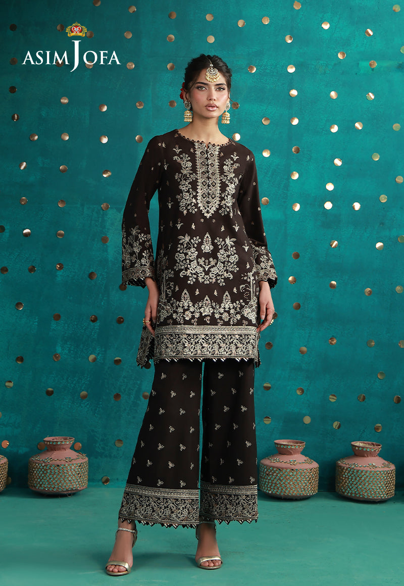 AJULFB-04 Embroidered Boski Silk Unstitched 2 Pcs