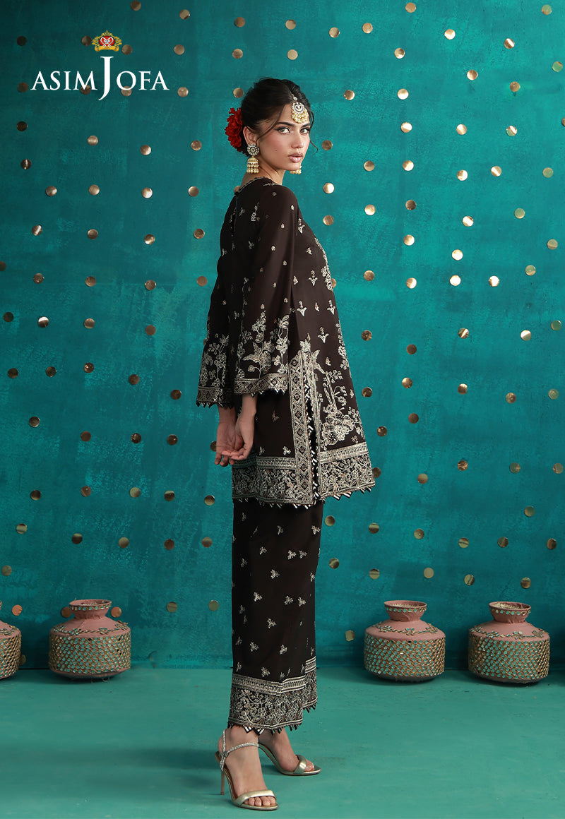 AJULFB-04 Embroidered Boski Silk Unstitched 2 Pcs