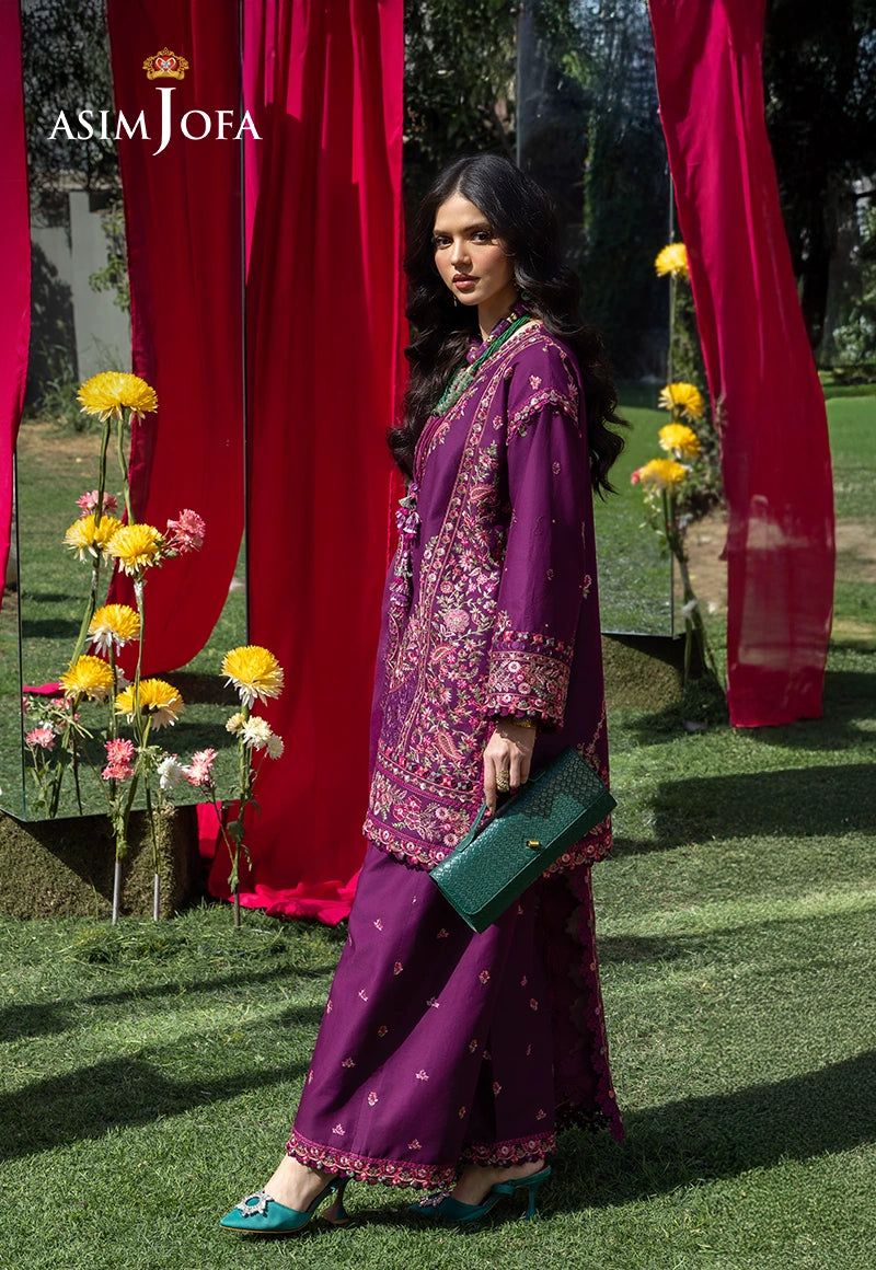 AJULW-07 Embroidered Lawn Stitched 3 Pcs