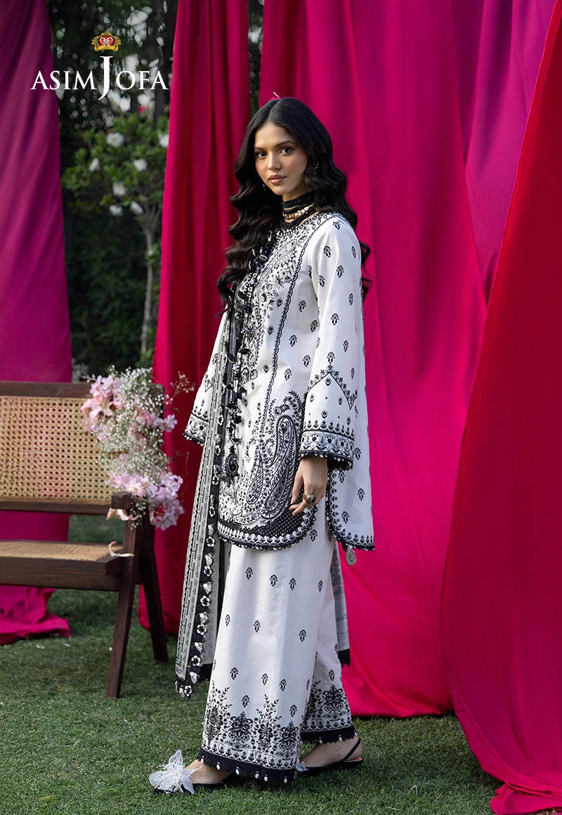 AJULW-04 Embroidered Lawn Stitched 3 Pcs