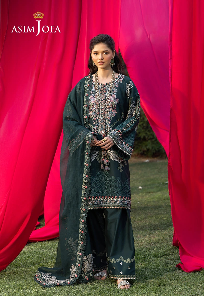AJULW-06 Embroidered Lawn Unstitched 3 Pcs