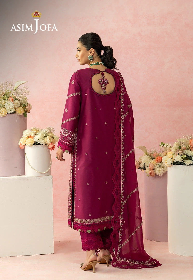 AJULW-02 Embroidered Lawn Stitched 3 Pcs