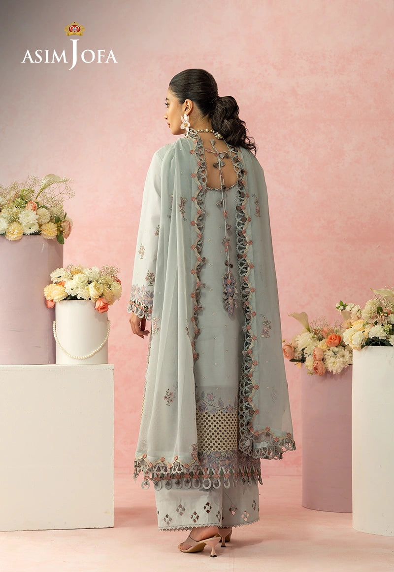 AJULW-01 Embroidered Lawn Stitched 3 Pcs