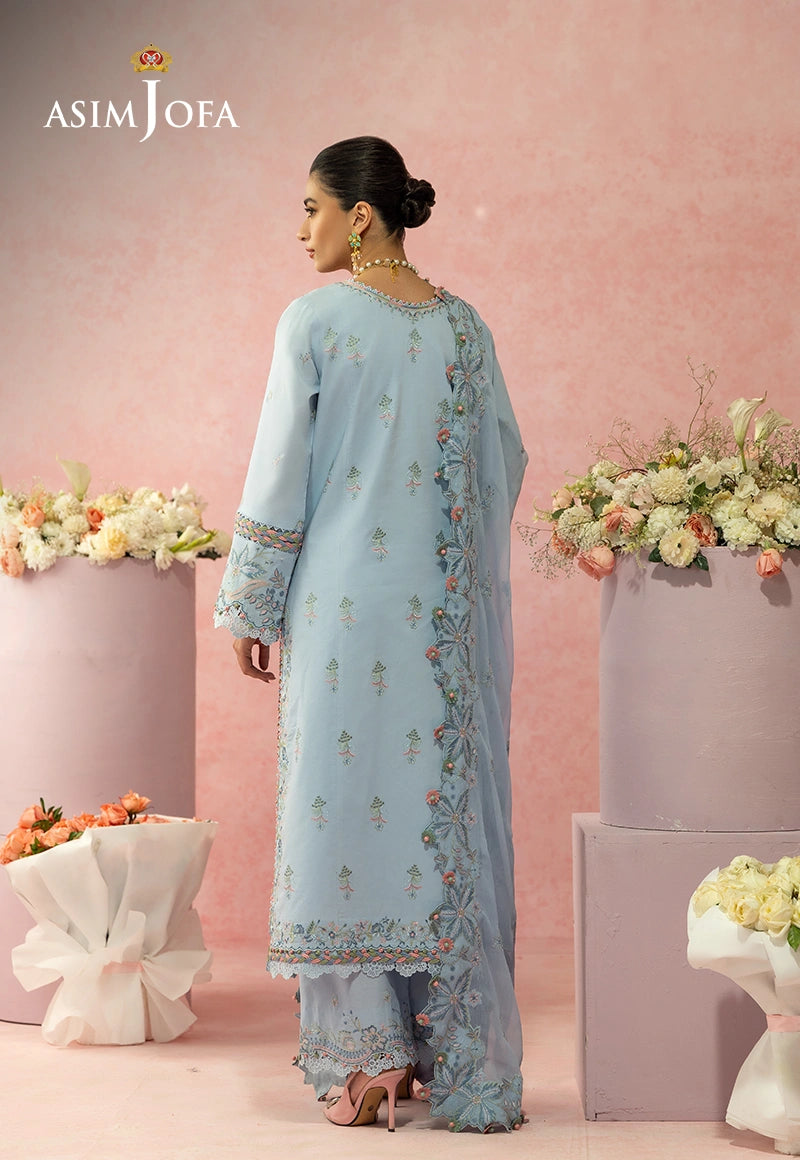 AJULW-10 Embroidered Lawn Stitched 3 Pcs