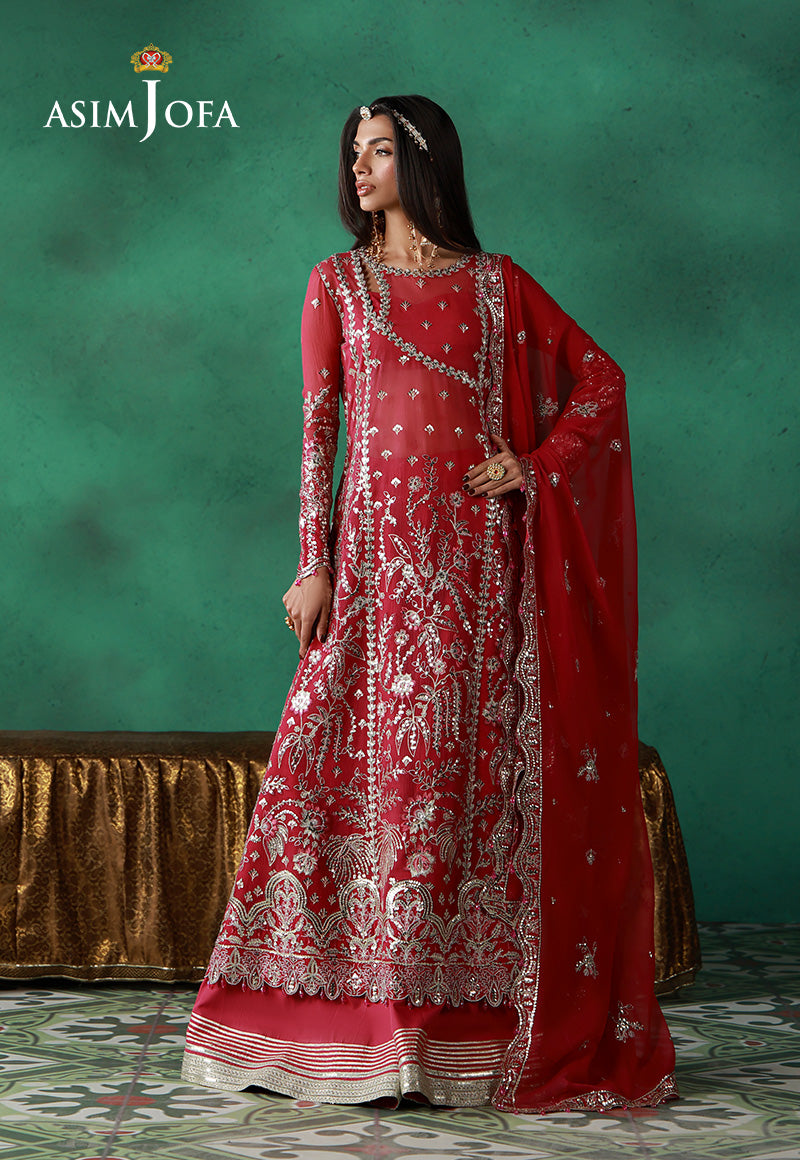 AJULN-01 Embroidered Chiffon Unstitched 3 Pcs