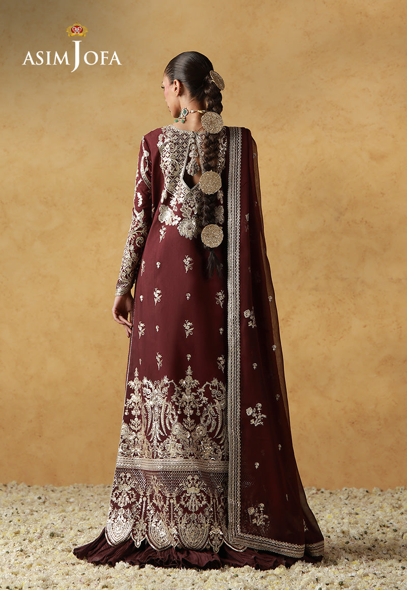 AJULN-17  Embroidered Raw Silk Unstitched 3 Pcs