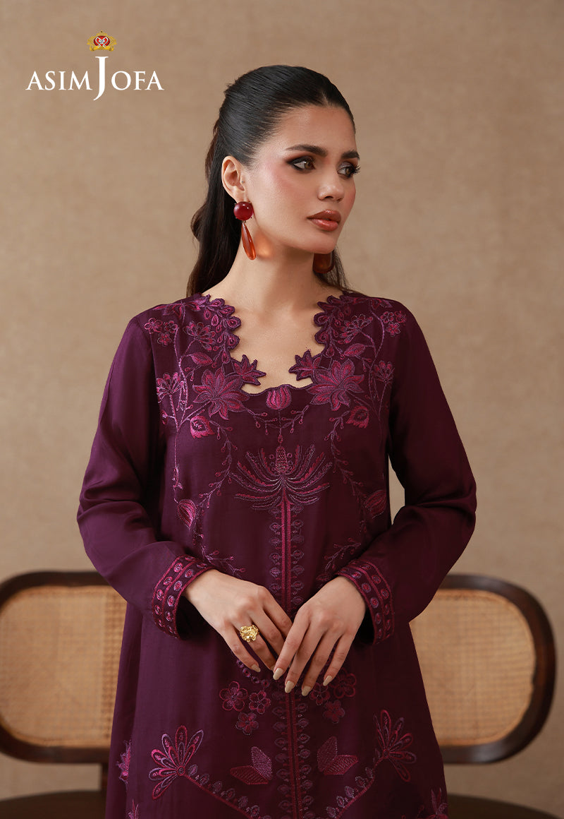 AJPB-326 Embroidered Cotton Silk Stitched 2pcs