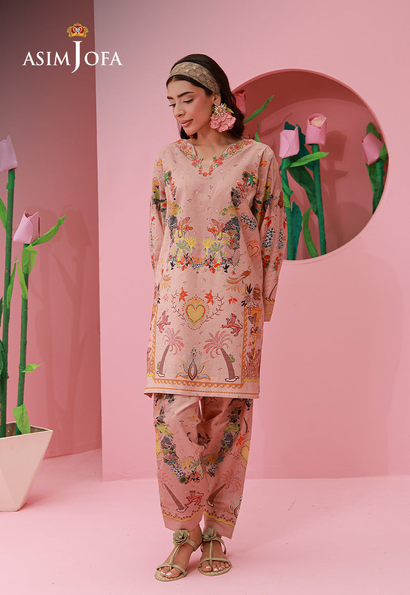 AJPB-276 Printed Lawn Stitched 2pcs