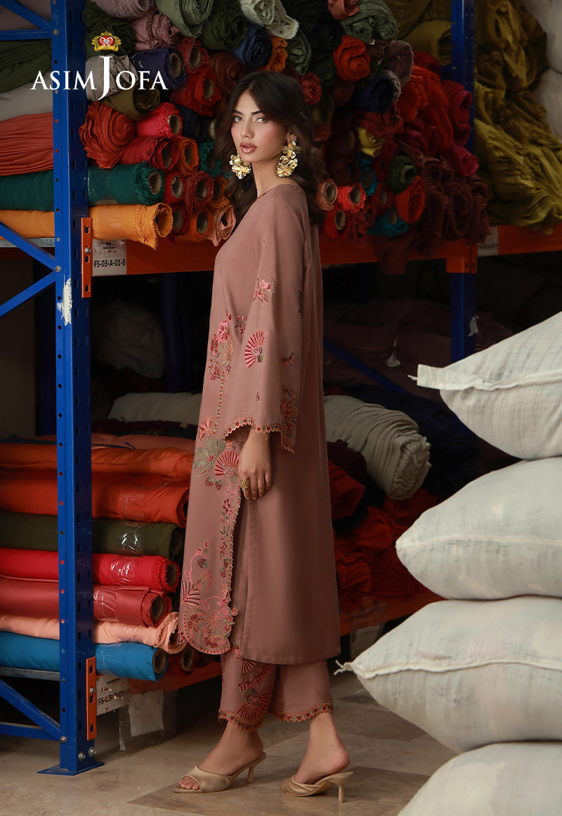 AJLPF-04 Embroidered Twisted Silk Stitched 2pcs