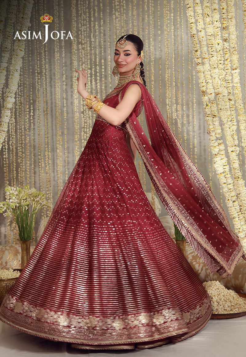 AJULFE-01 Embroidered Poly Net Unstitched 3 Pcs