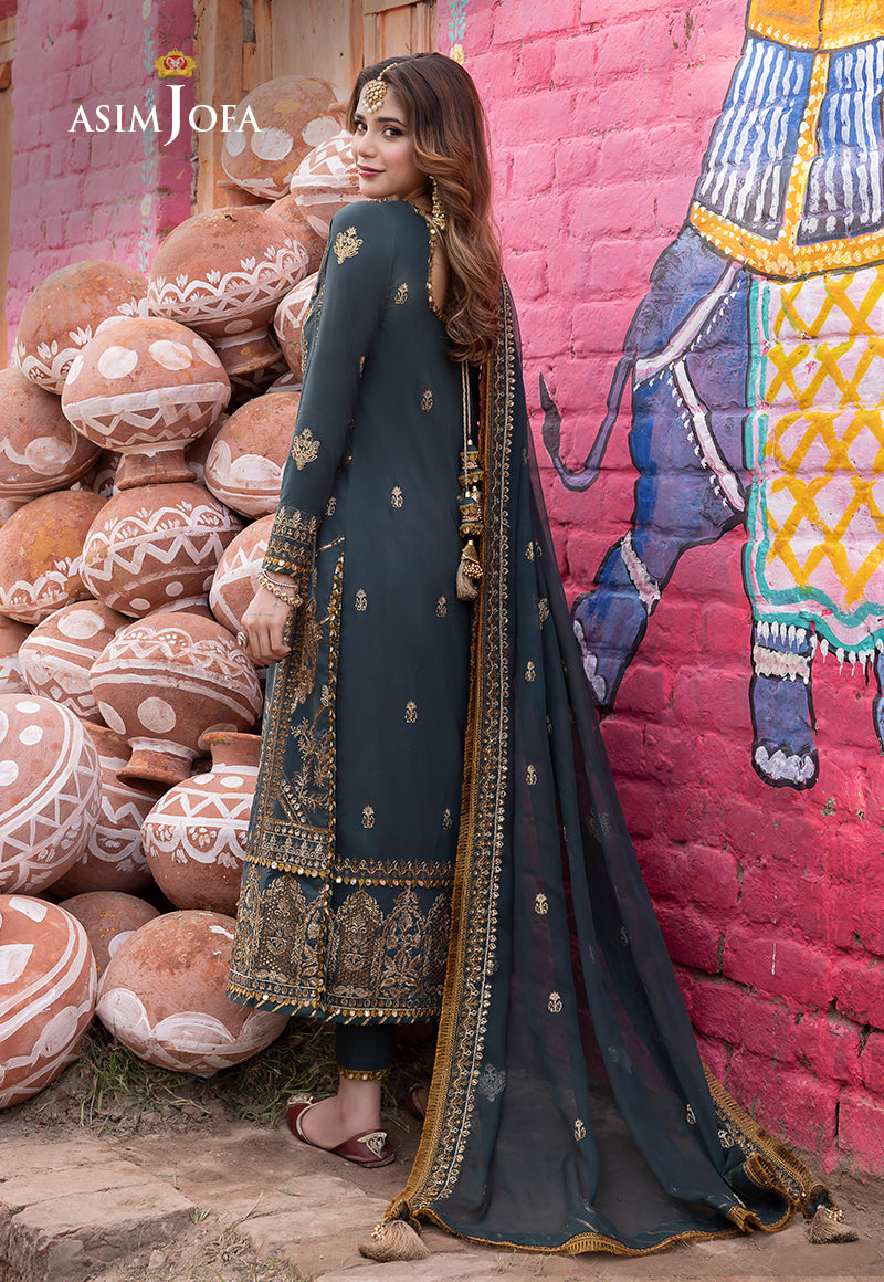 AJAB-07 EMBROIDERED LAWN SILK 3 PCS