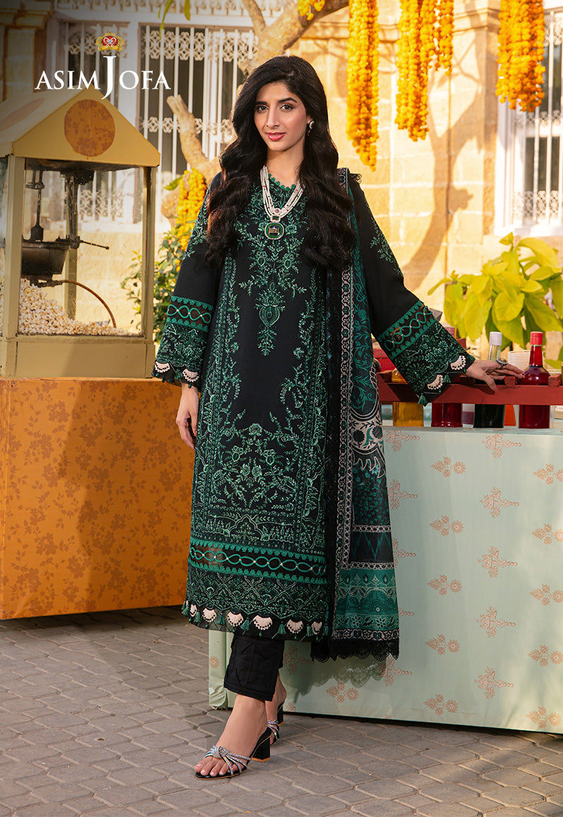 Ajso-80 Unstitched 2 Pcs Shirt Dupatta