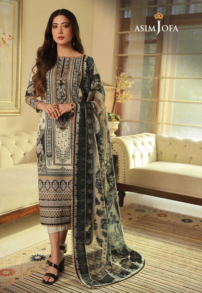 AJASD-19 (2D-PCS) PRINTED CAMBRIC STITCHED 2 PCS