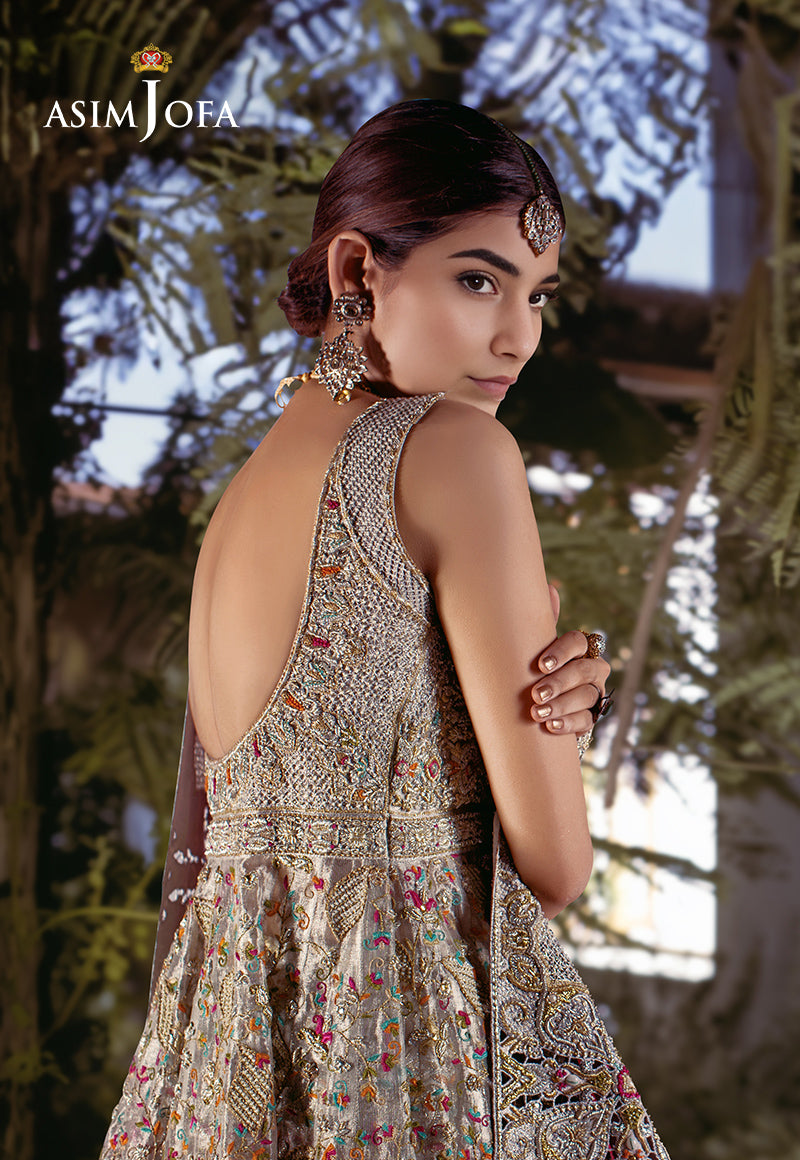 AJBRD-04 HAND EMBROIDERED BRIDAL DRESS 3 PCS