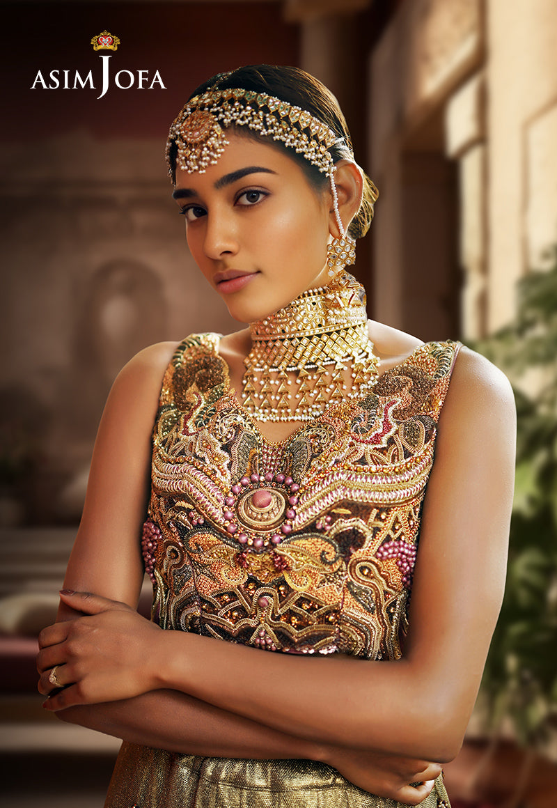 AJBRD-10 HAND EMBROIDERED CHOLI 1 PC