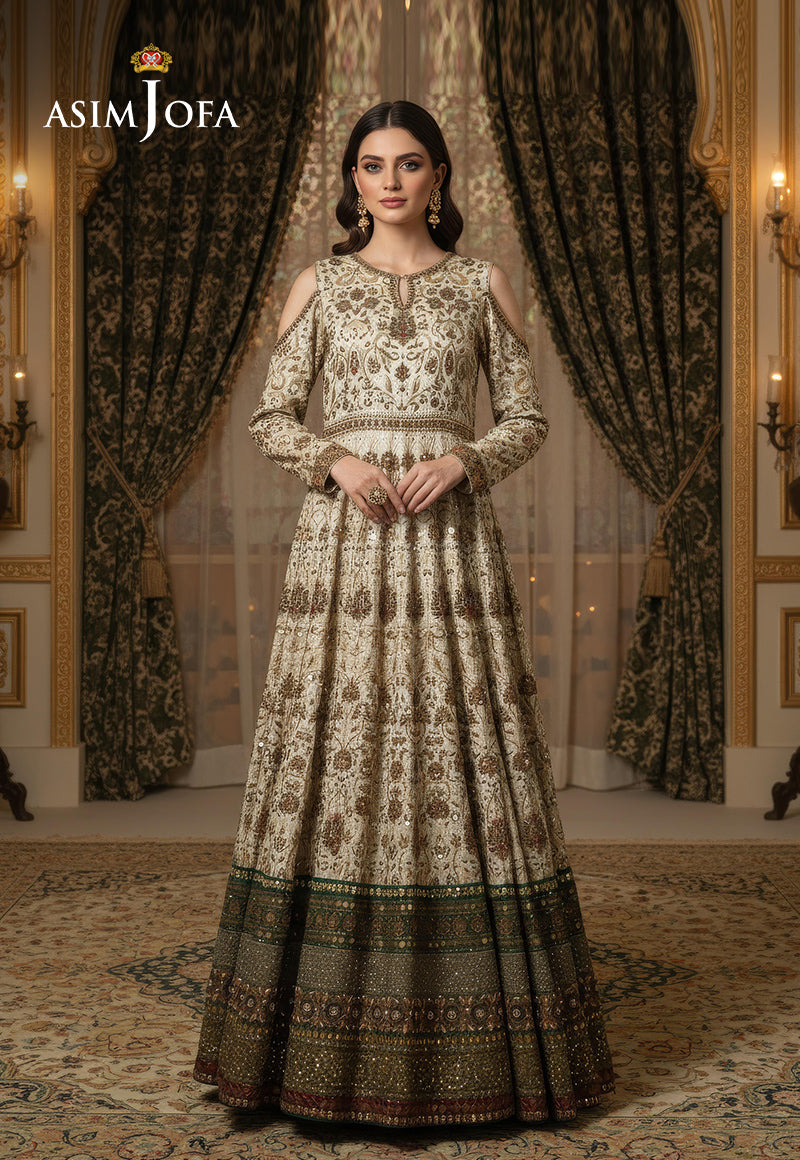 AJBRD-22 HAND EMBROIDERED PESHWAS 1 PC