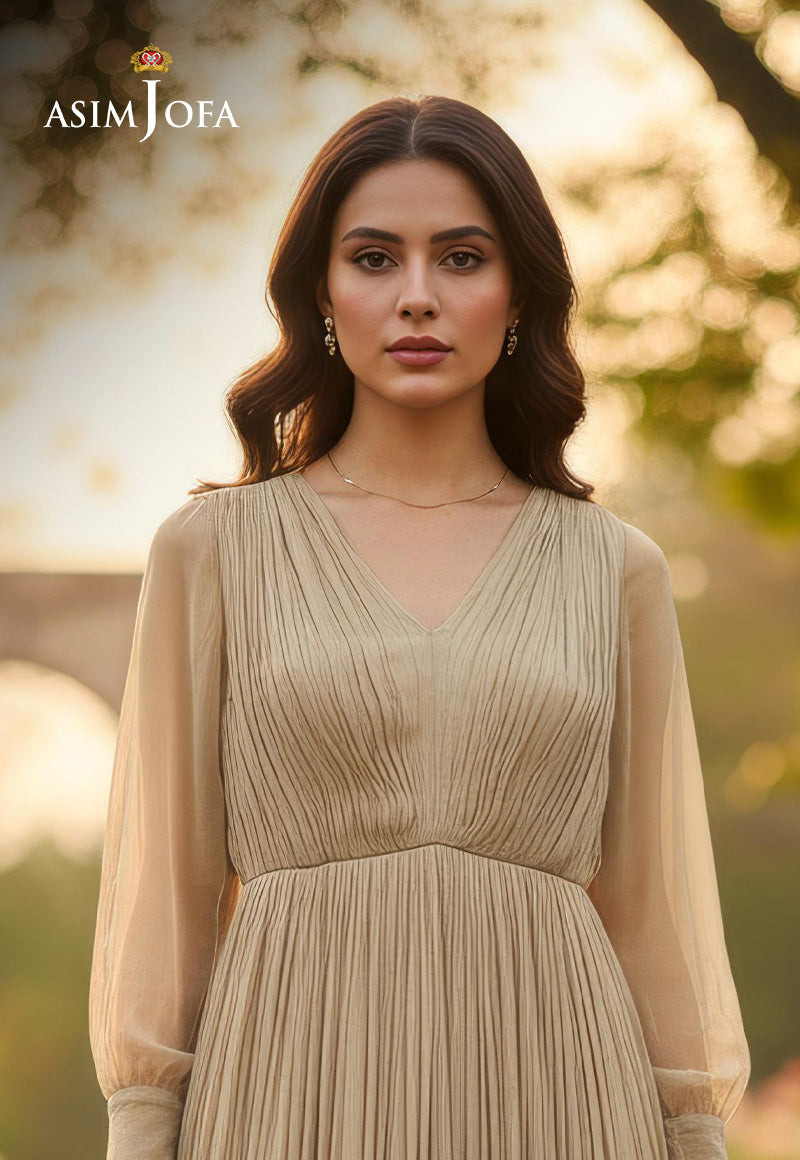 AJBRD-68 Embroidered CHIFFON STITCHED 1 PC