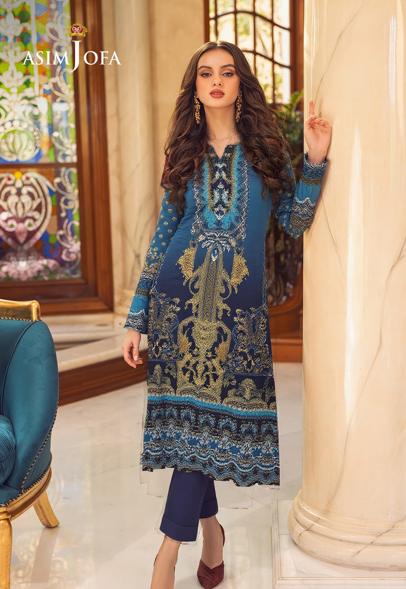 AJDSAI-03 PRINTED EMBROIDERED LAWN STITCHED 3 PCS