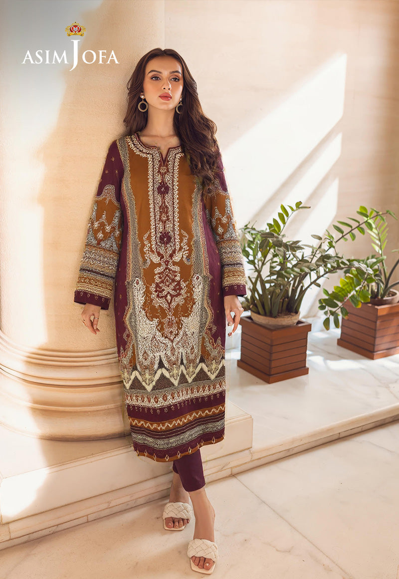 AJDSAI-05 PRINTED EMBROIDERED LAWN STITCHED 3 PCS