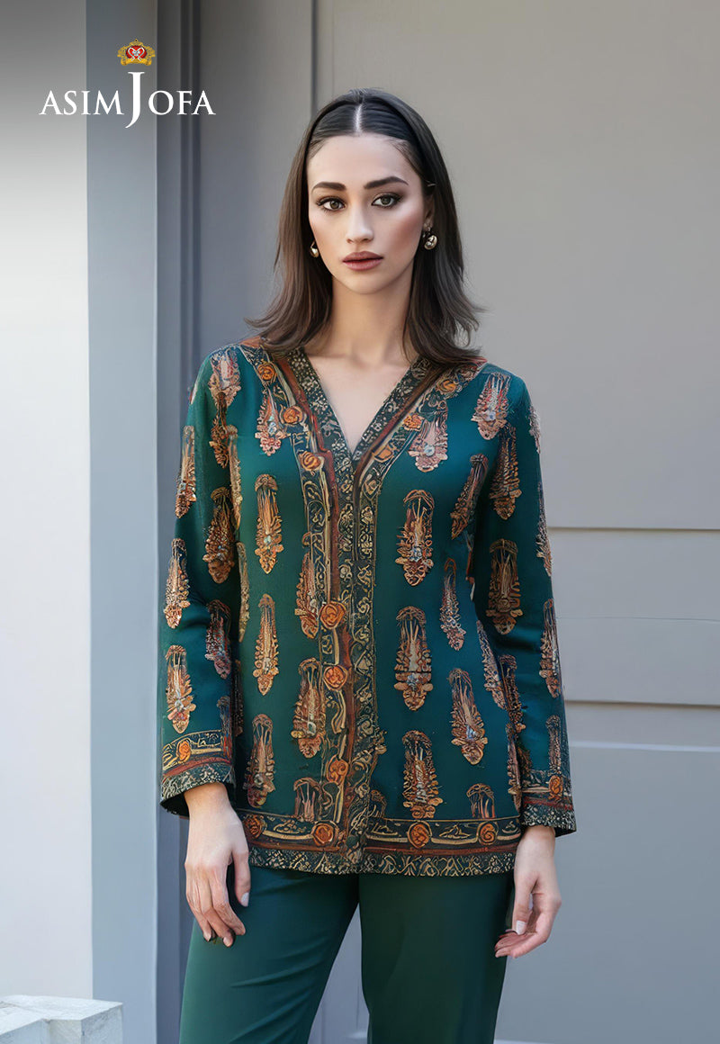 AJDSAI-101 PRINTED LAWN STITCHED 2 PCS