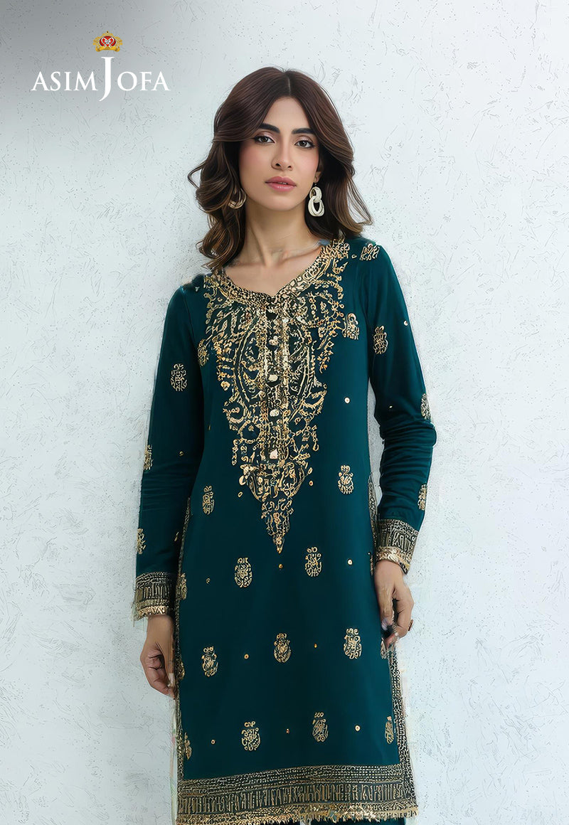 AJDSAI-105 EMBROIDERED LAWN SILK STITCHED 3 PCS