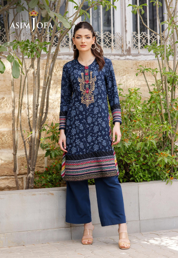 AJDSAI-116 PRINTED EMBROIDERED LAWN STITCHED 1 PC
