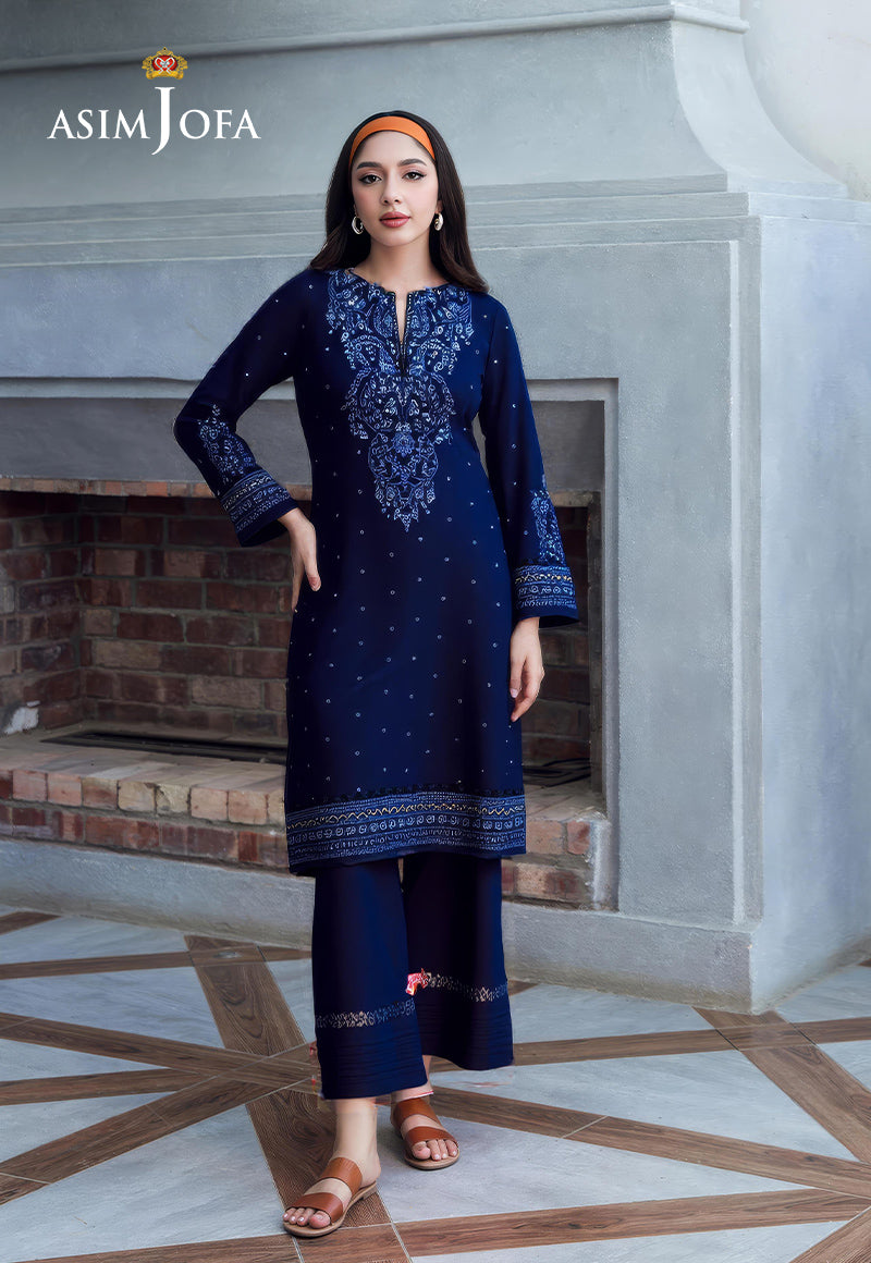 AJDSAI-119 EMBROIDERED PAPER COTTON STITCHED 3 PCS