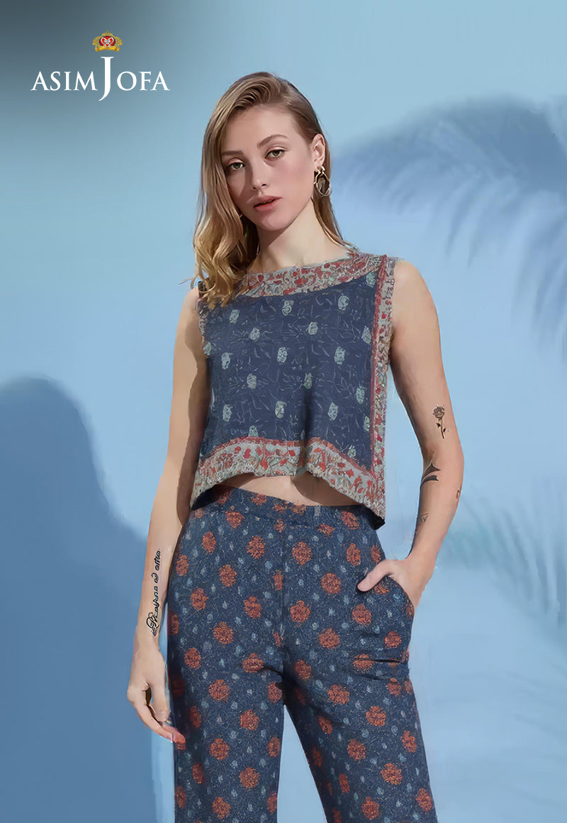 AJDSAI-122 PRINTED LAWN STITCHED 2 PCS