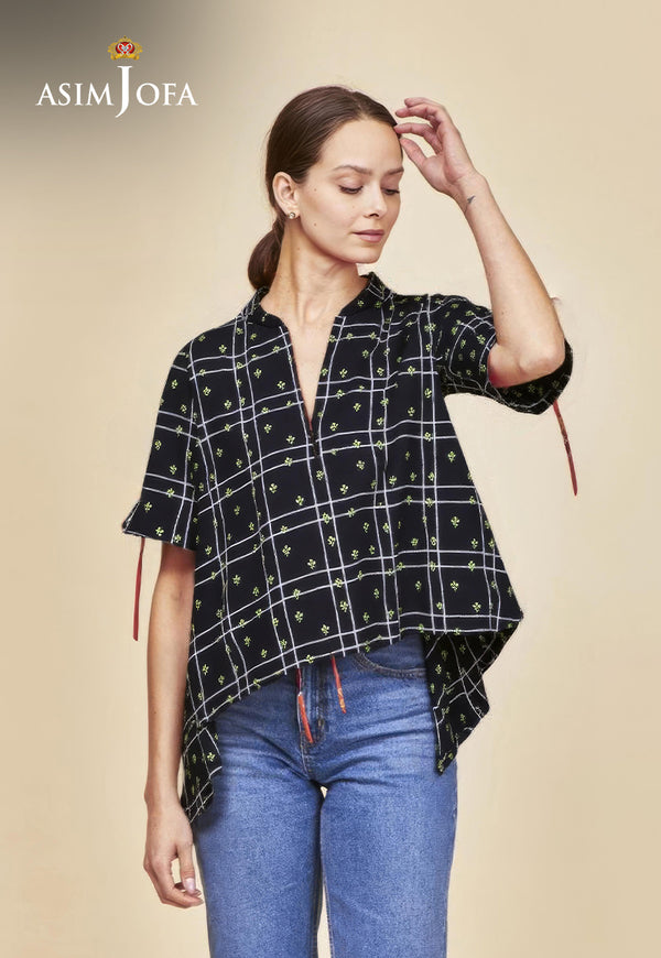 AJDSAI-151 PRINTED DOBBY STITCHED 1 PC