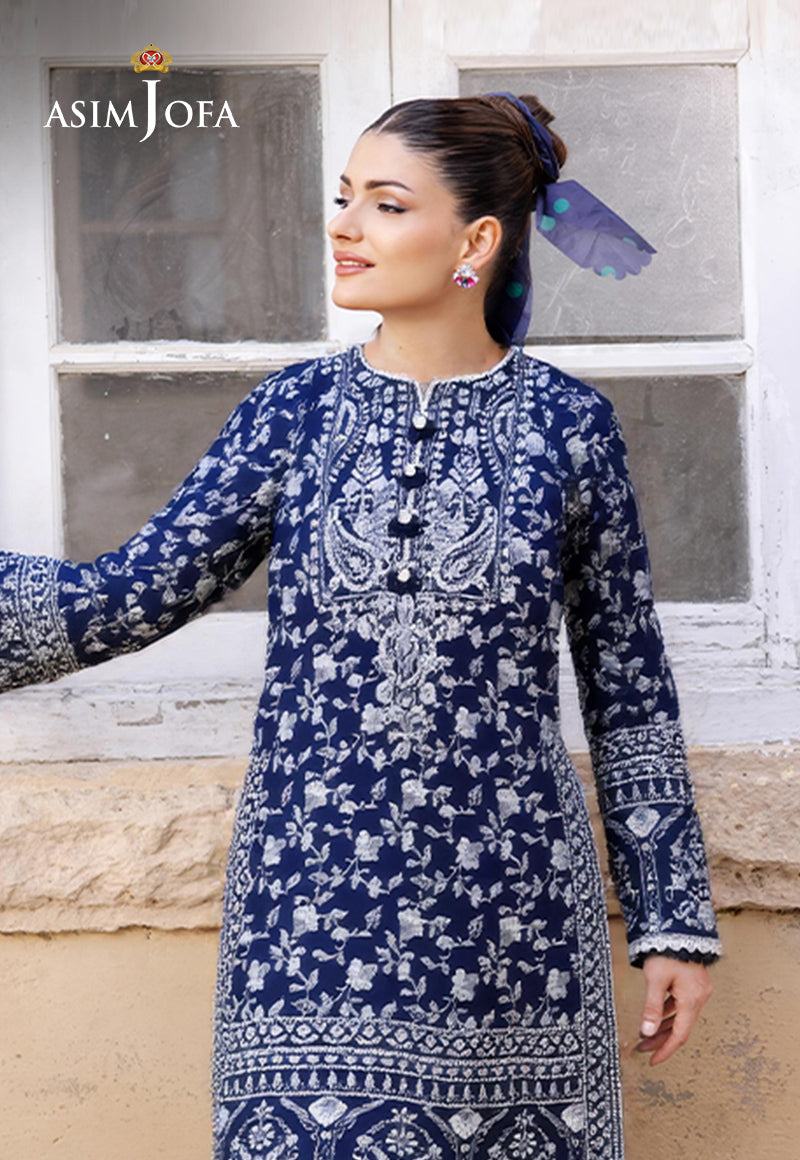 AJDSAI-156 EMBROIDERED LAWN STITCHED 3 PCS