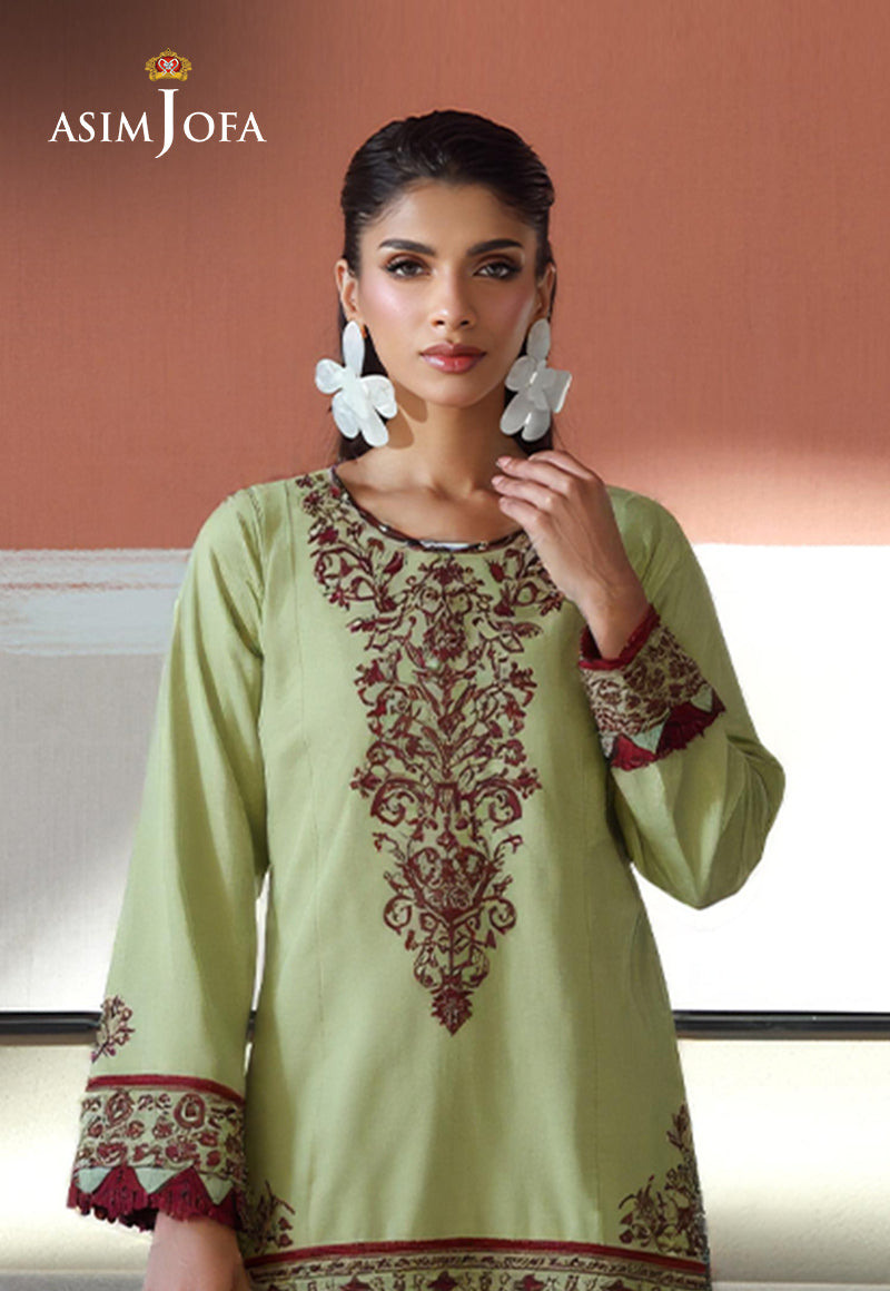 AJDSAI-162 EMBROIDERED LAWN STITCHED 1 PC