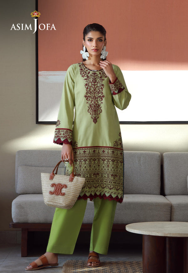AJDSAI-162 EMBROIDERED LAWN STITCHED 1 PC