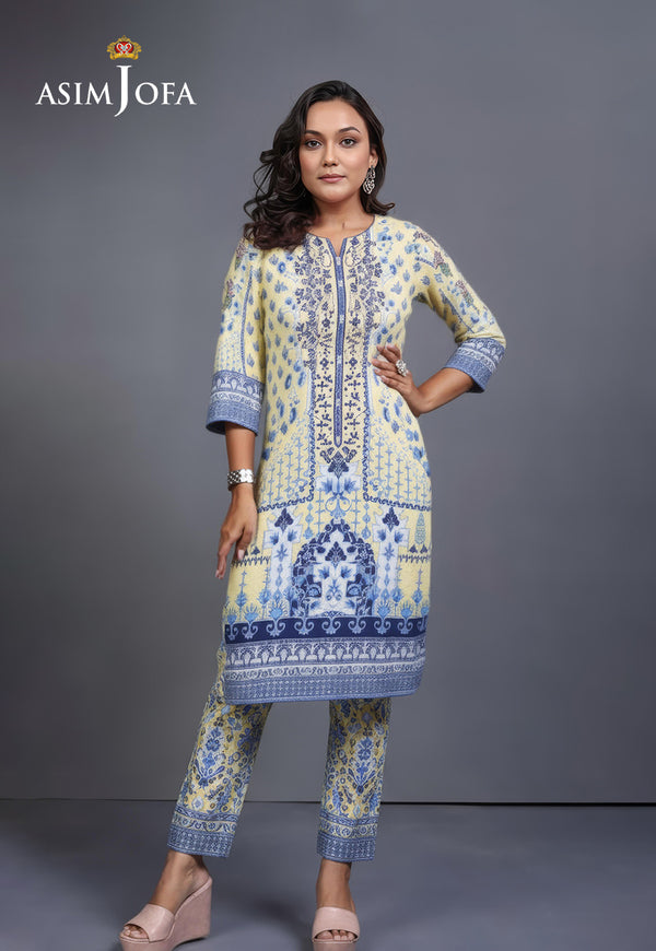 AJDSAI-173 PRINTED EMBROIDERED LAWN STITCHED 1 PC