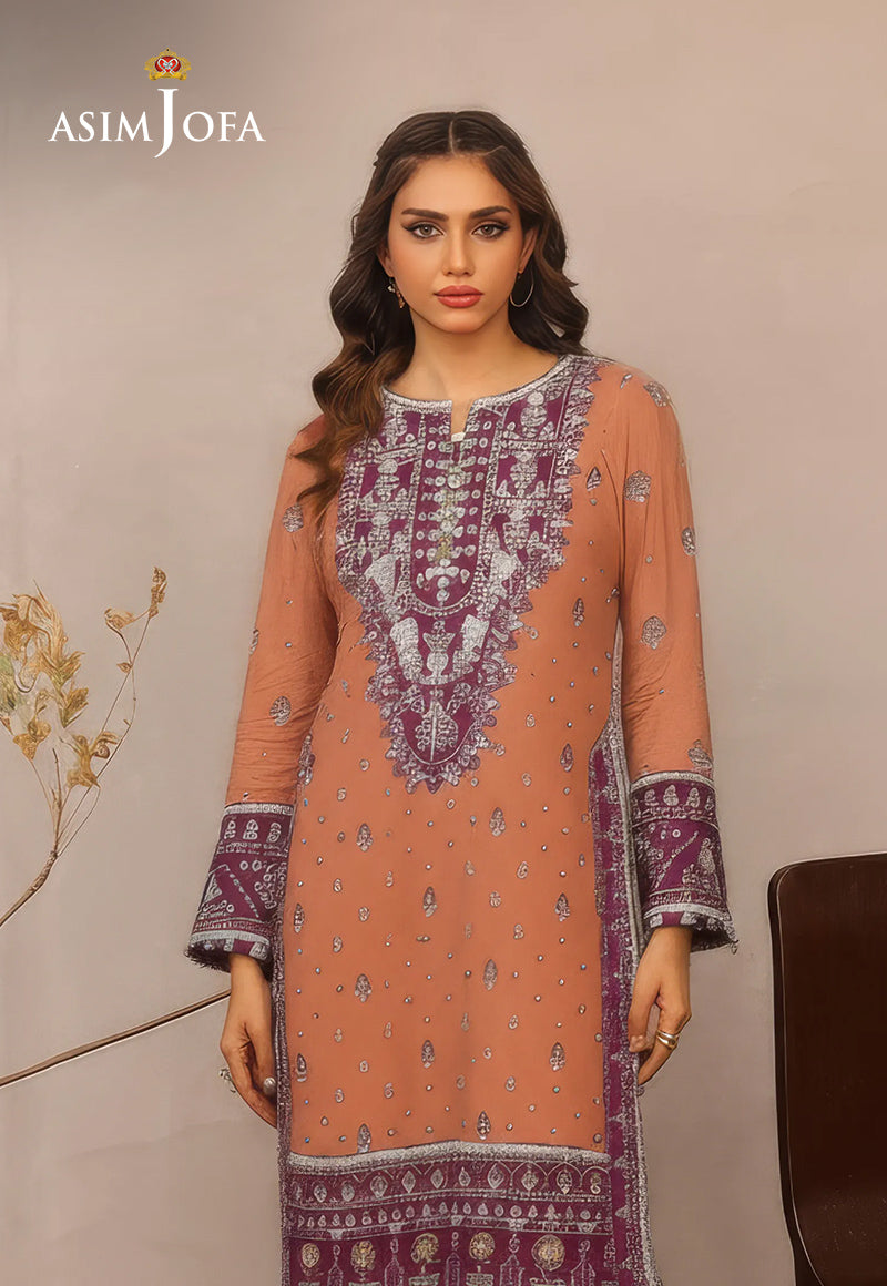 AJDSAI-178 EMBROIDERED VELVET STITCHED 1 PC