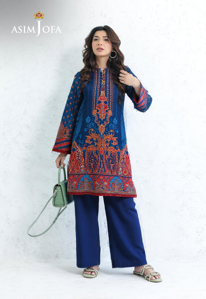 AJDSAI-18 PRINTED LAWN STITCHED 3 PCS