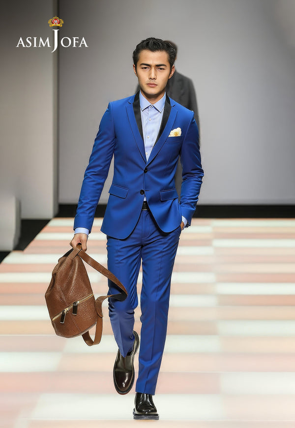 AJDSAI-187 BLUE SUIT STITCHED 2 PCS