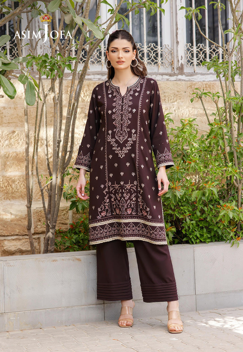 AJDSAI-19 EMBROIDERED LAWN STITCHED 3 PCS