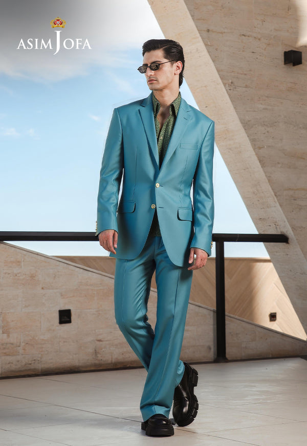 AJDSAI-191 SEA GREEN SUIT STITCHED 2 PCS